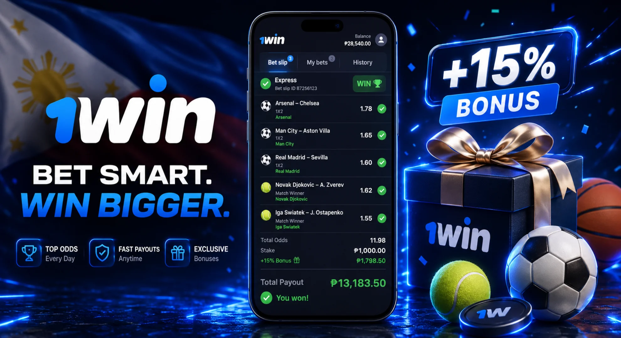 Find out about all the 1win sports betting bonuses.