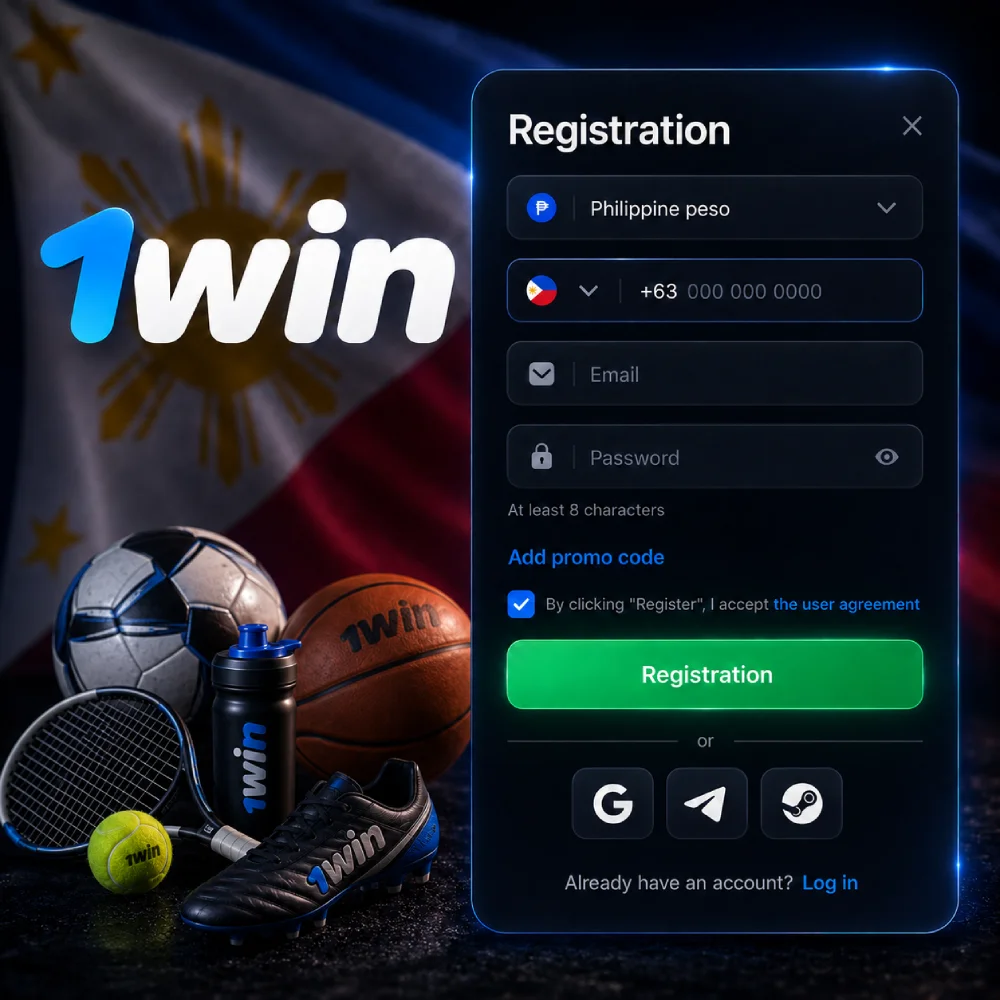 Create an 1win account and start playing.