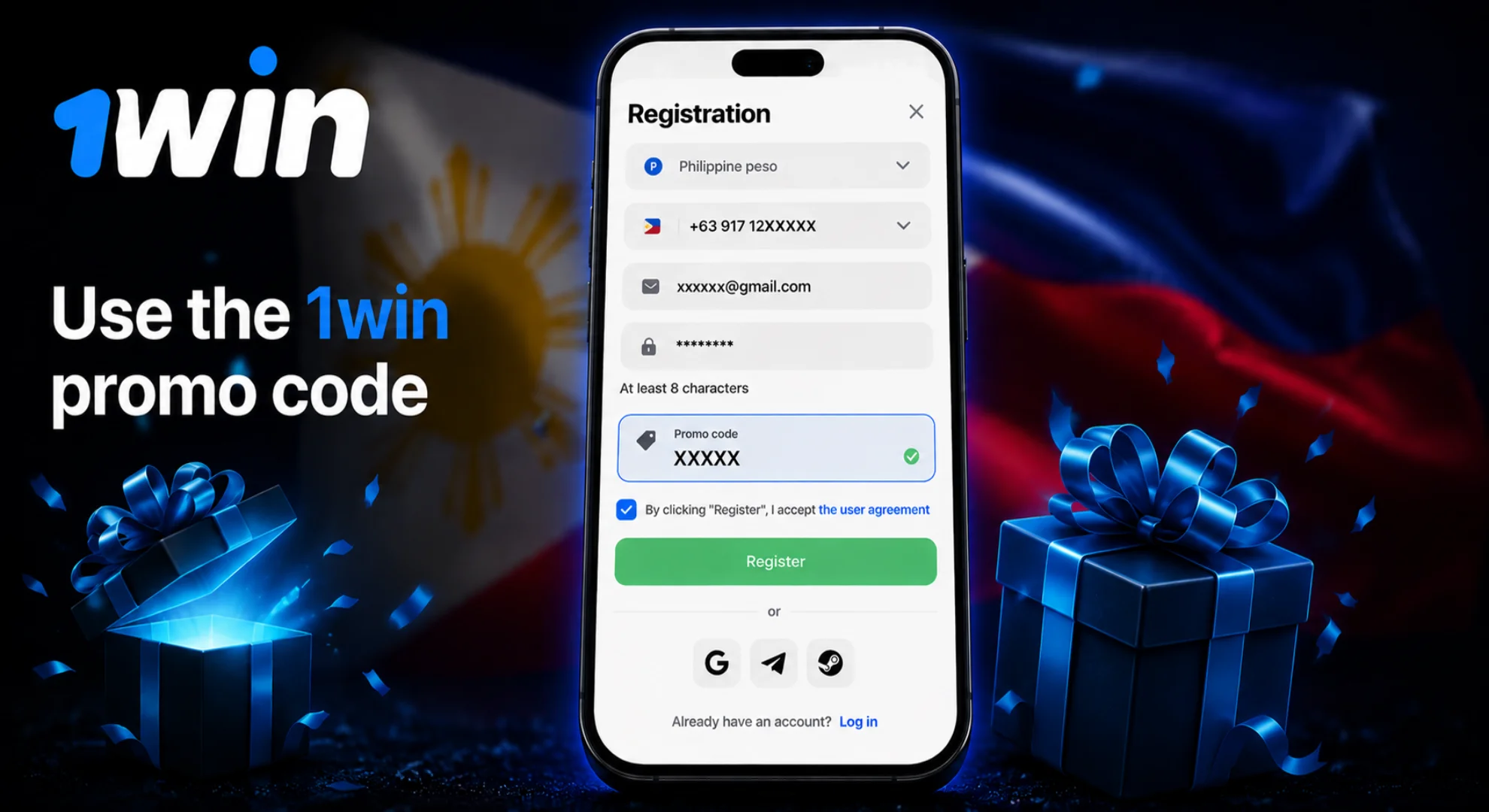 Use the 1win promo code to get an extra bonus.