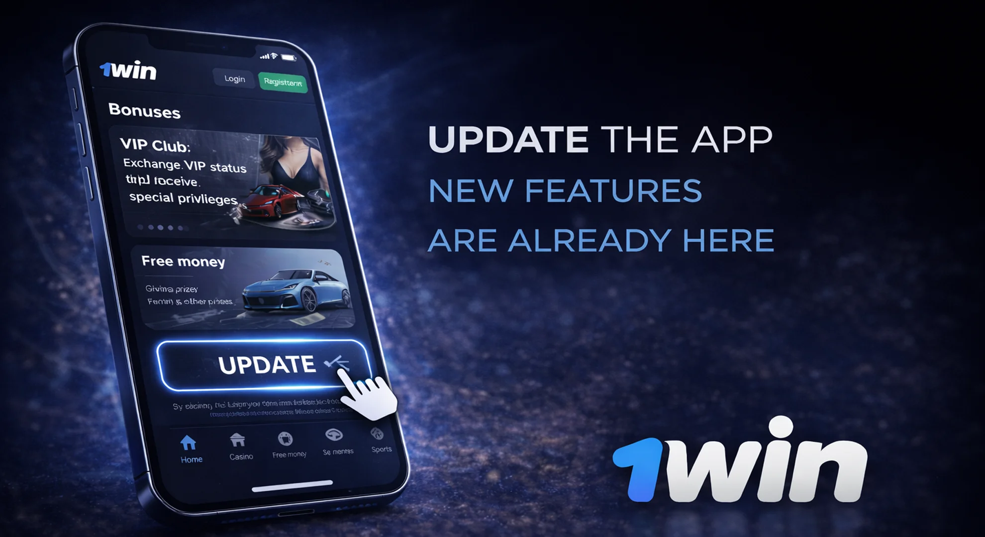 Find out how to update the 1win app right now.