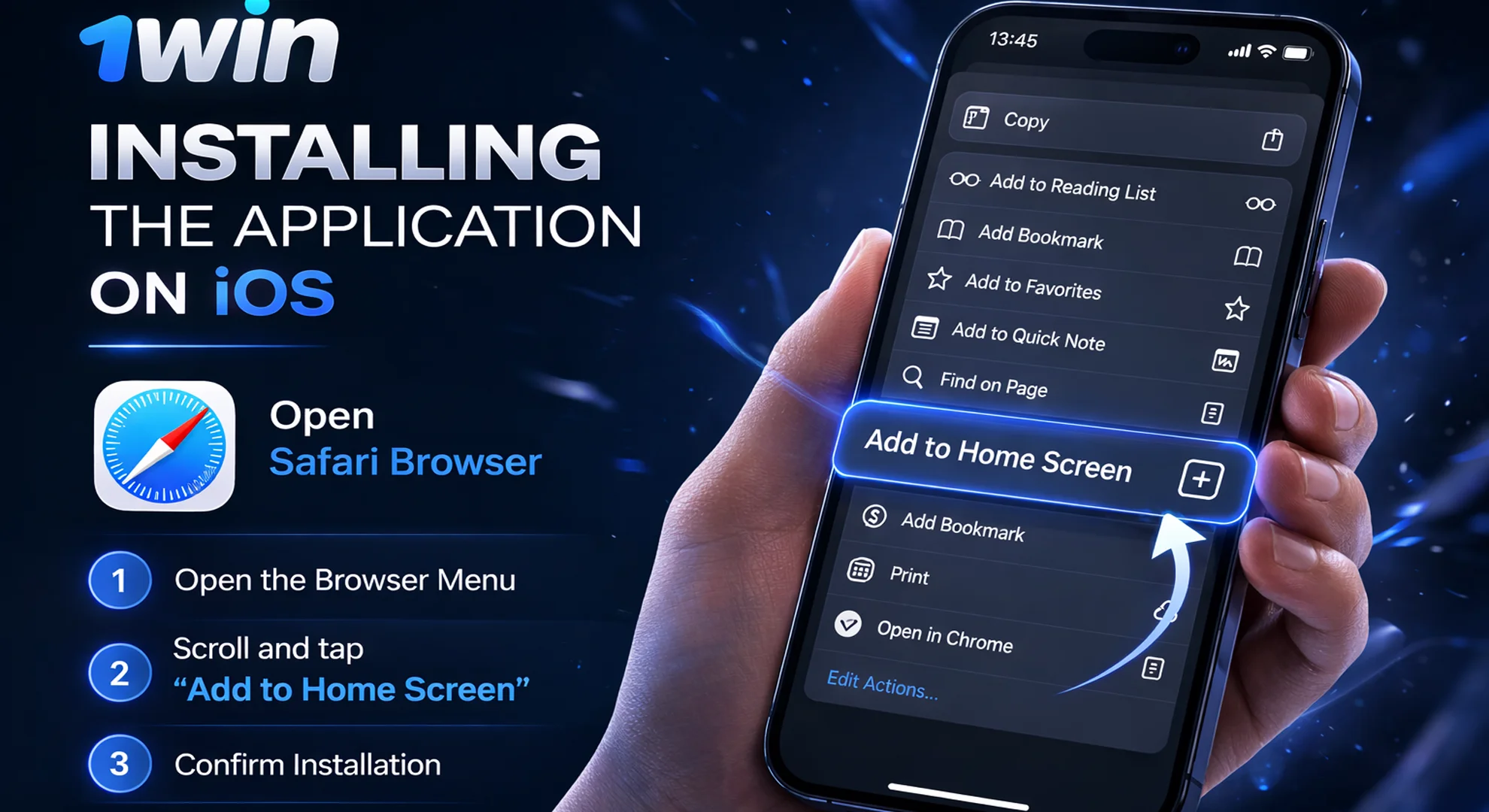 A quick guide to installing one win on iOS.